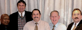 New members of the Board with Francois Marais (l to r): Raymond Fihla, Gert Pretorius, John McMullan and Buddy Anderson